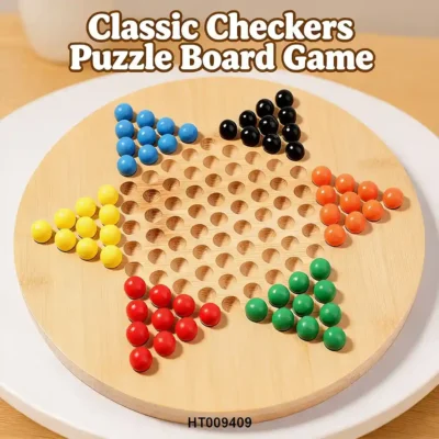 Bamboo Chinese Checkers Set