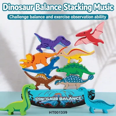 Dinosaur Balance Stacking Game
